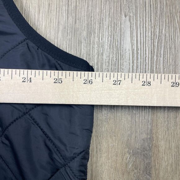 Barbour Vest Mens XL Black Polarquilt Waistcoat Zip In Liner Quilted Fleece D232 - Picture 11 of 14